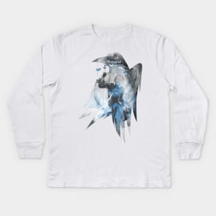 Raven's cloak 2B peaceful sleep Kids Long Sleeve T-Shirt